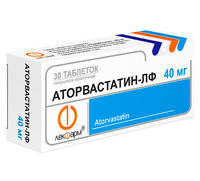 Аторвастатин-ЛФ таблетки п/о 40мг упаковка №30