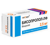 Бисопролол-ЛФ таблетки п/о 2,5мг упаковка №60