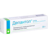 Депантол крем для наруж. прим. 52,5мг/г 8,02мг/г 30г туба №1