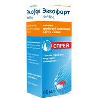 Экзофорт спрей для наруж. прим. 10мг/мл 60мл флакон №1