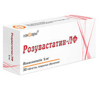 Розувастатин-ЛФ таблетки п/о 5мг упаковка №30