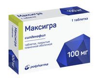Максигра таблетки п/о 100мг упаковка №1