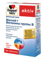 Доппельгерц актив Магний+вит.гр.В таблетки БАД упаковка №30