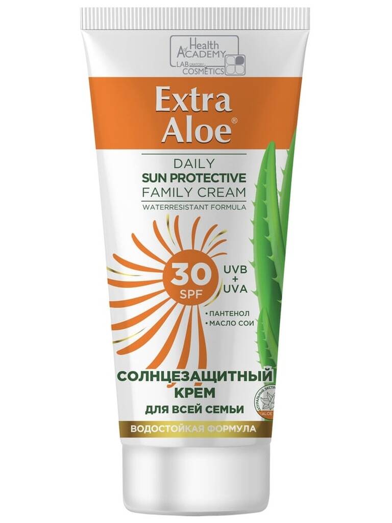 Крем солнцезащитный EXTRA ALOE для всей семьи SPF 30 100мл №1