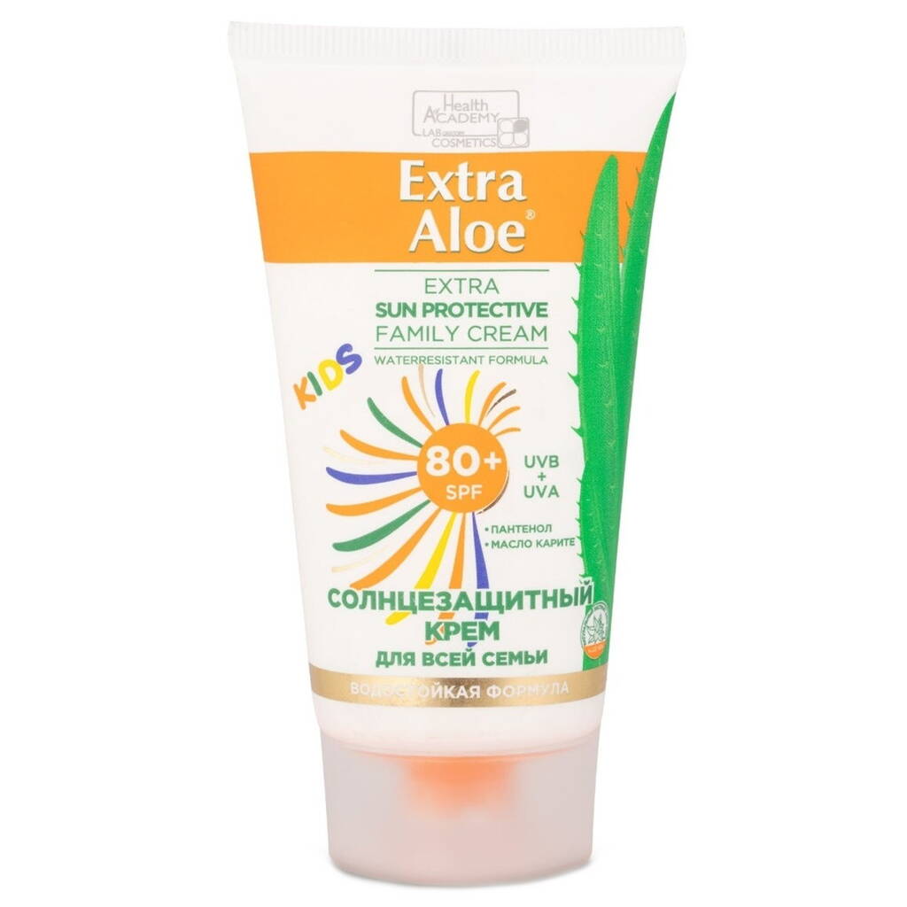 Крем солнцезащитный EXTRA ALOE для всей семьи SPF 80+ 75мл №1