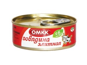 Консервы мясные ОМКК говядина элитная с 6-и месяцев 100г №1