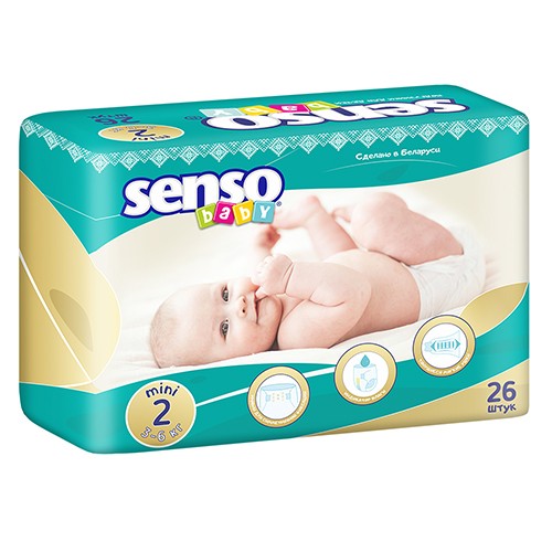 Подгузники детские  SENSO BABY  2 (3-6 кг) №26