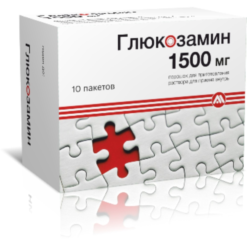 Глюкозамин пор-к для приг. р-ра для приема внутрь 1500мг пакет №10