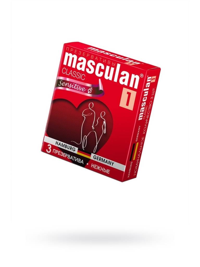 Презервативы MASCULAN Classic-1 Нежный  упаковка №3