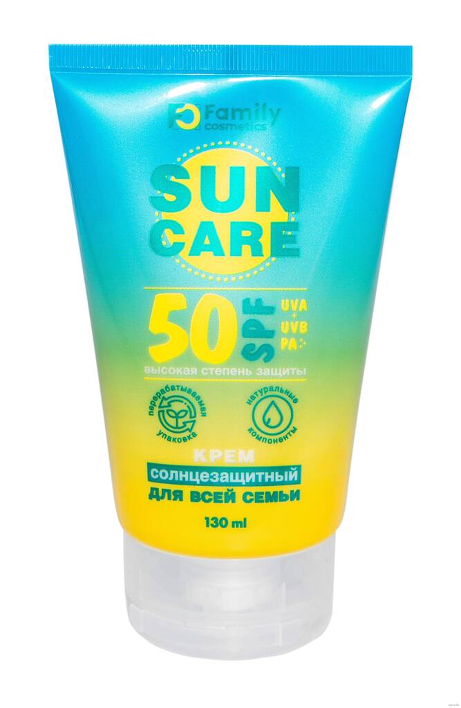 Крем солнцезащитный Family Sun для всей семьи SPF 50+ 130мл №1