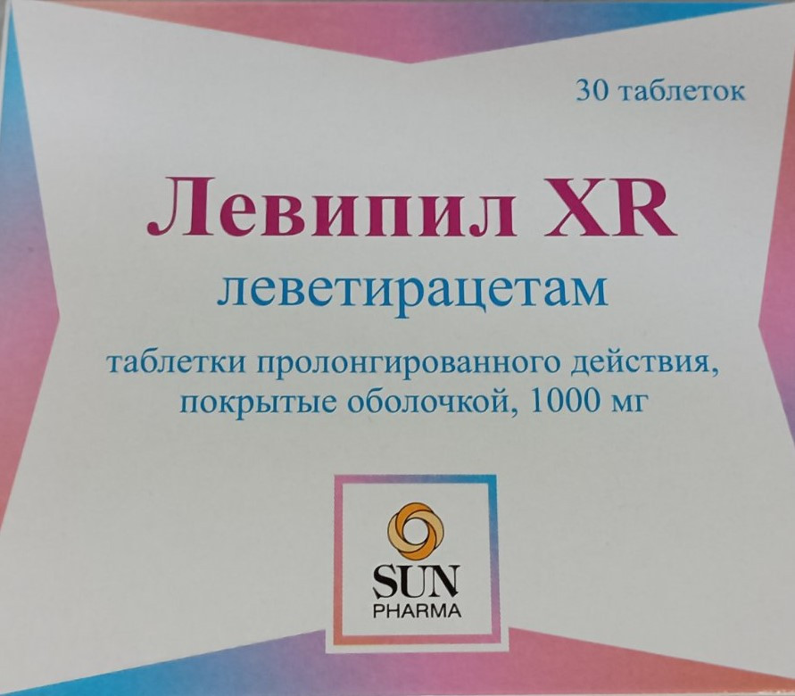 Левипил XR таблетки пролонг., п/о 1000мг упаковка №30