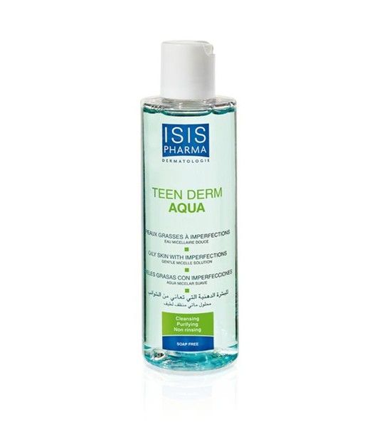 Мицеллярная вода ISISPHARMA TEEN DERM Aqua для снятия макияжа для комбинирован. и жирной кожи 100мл №1