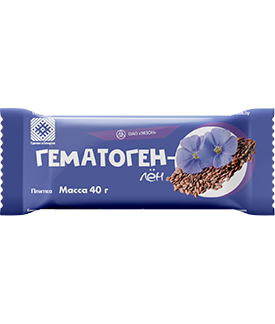 Гематоген-лён БАД плитка 40г №1