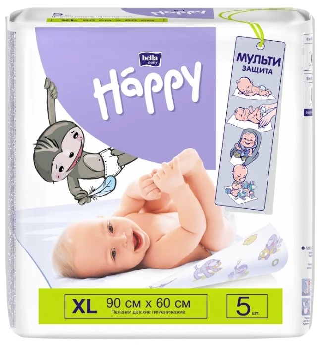 Пеленки детские  BELLA BABY HAPPY 60*90см №5