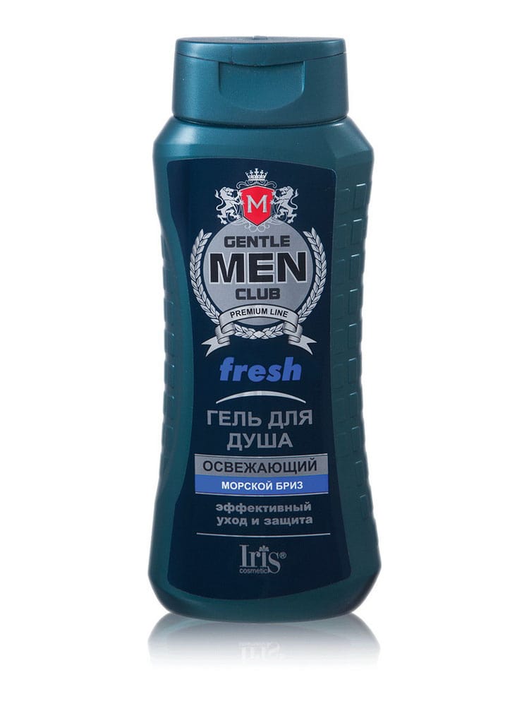 Гель для душа Gentle Men Club Fresh освежающий Морской бриз 400мл