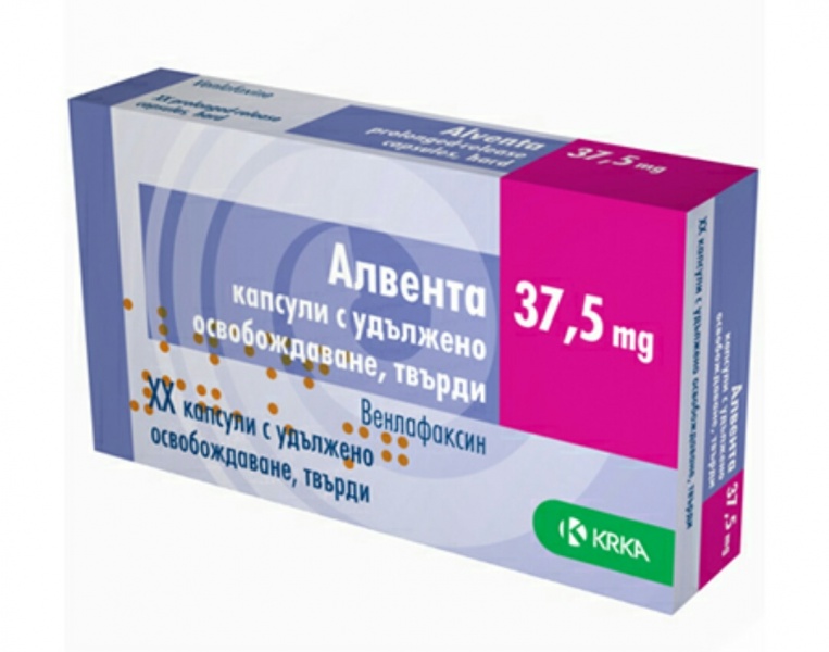 Алвента капсулы с модиф. высвобождением 75мг блистеры №28