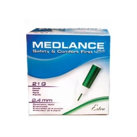 Ланцеты одноразов.Medlance Plus EXTRA 21Gx2.4mm штука №200