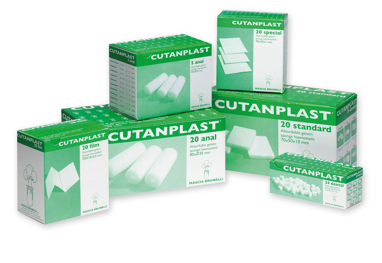 Губка гемостатическая желатиновая Cutanplast 70х50х10 мм Standart упаковка №1